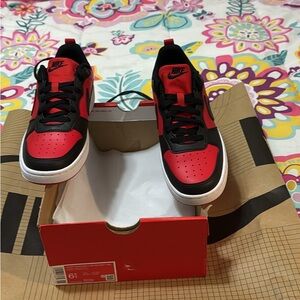 Nike Black and Red Athletic Shoes